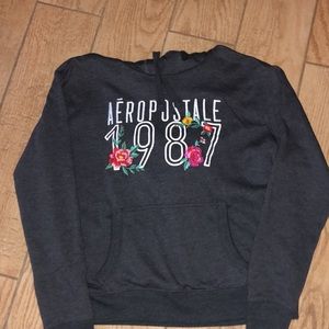 Aeropostale unisex Gray hoodie size Medium
